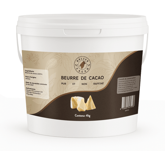 Pure cocoa butter (unrefined)
