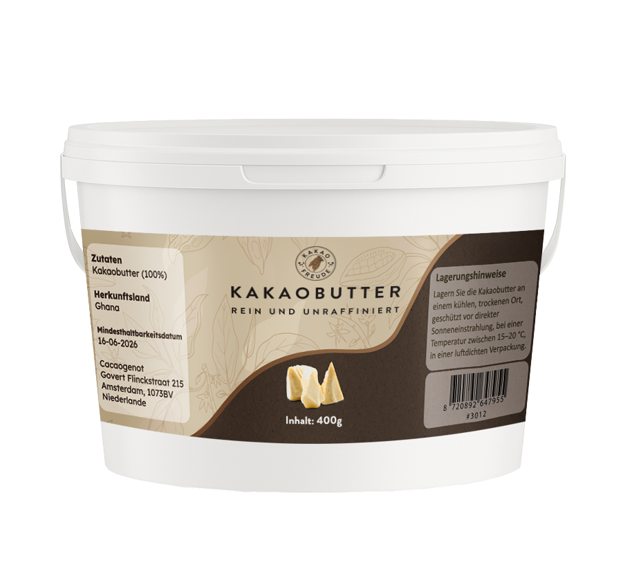 100 % Reine Kakaobutter (Unraffiniert)