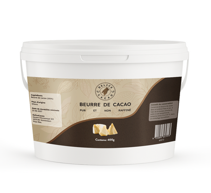 Beurre de Cacao 100 % Pur (Non Raffiné)