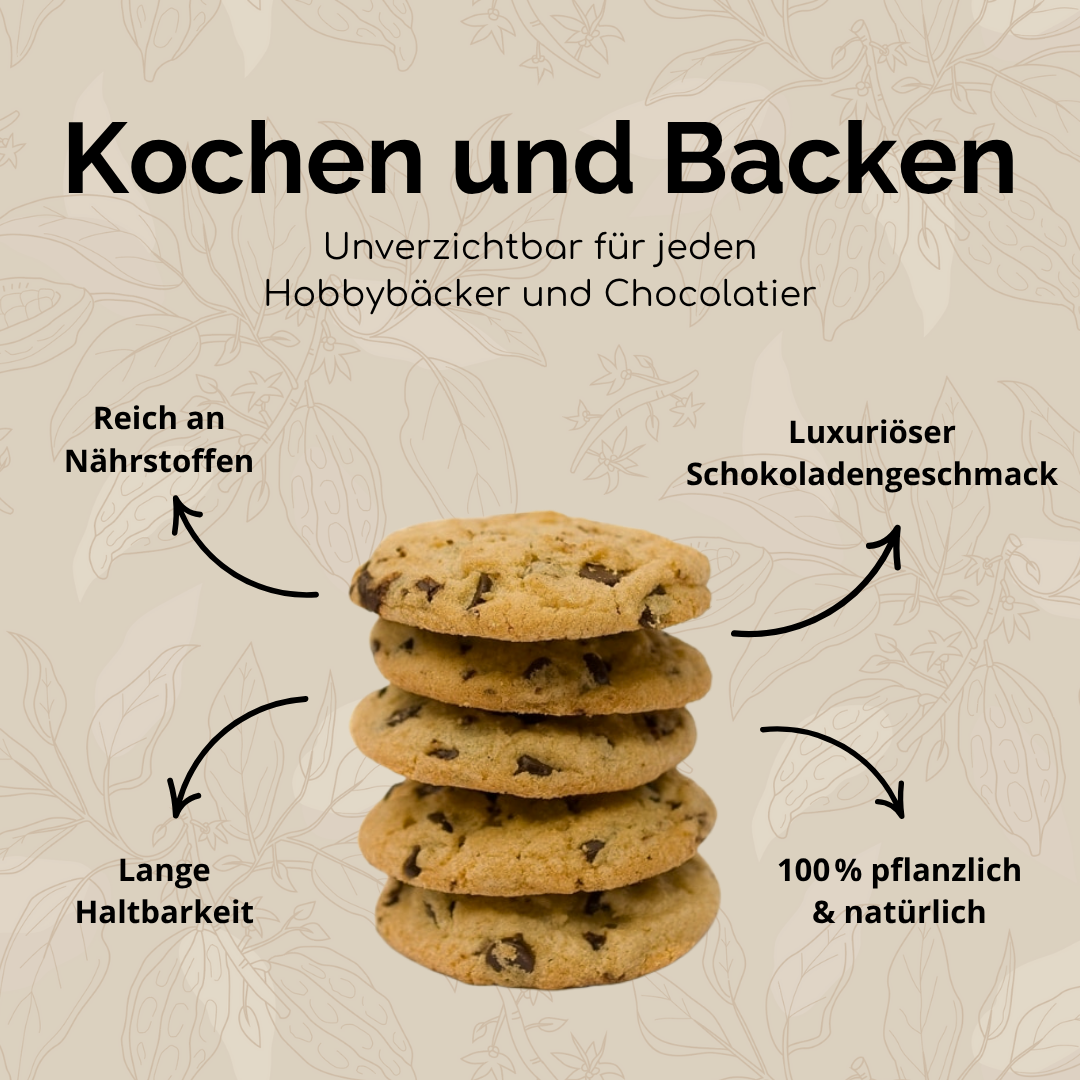 100 % Reine Kakaobutter (Unraffiniert)