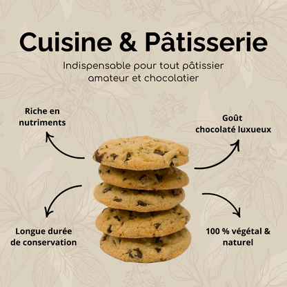 Beurre de Cacao 100 % Pur (Non Raffiné)